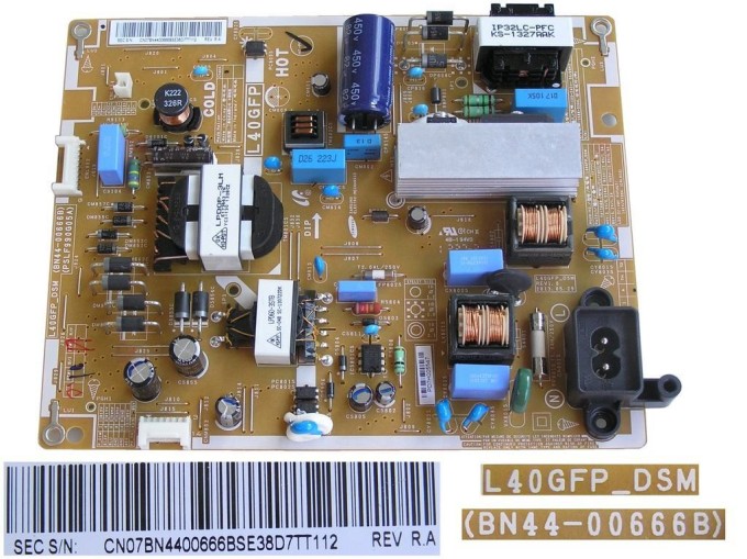 Napájecí modul LCD BN44-00666B / SMPS UNIT L40GFP-DSM
