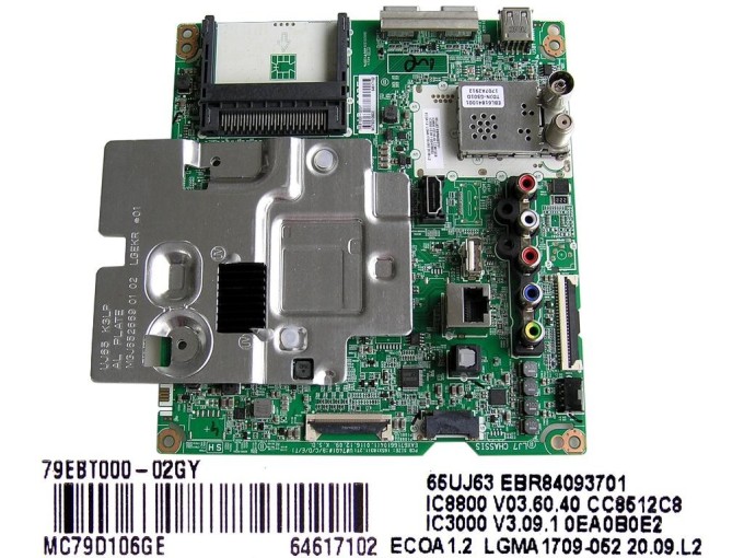 Základní deska LCD modulu EBT64617102 / main board EBR84093701 pro TV LG 65"