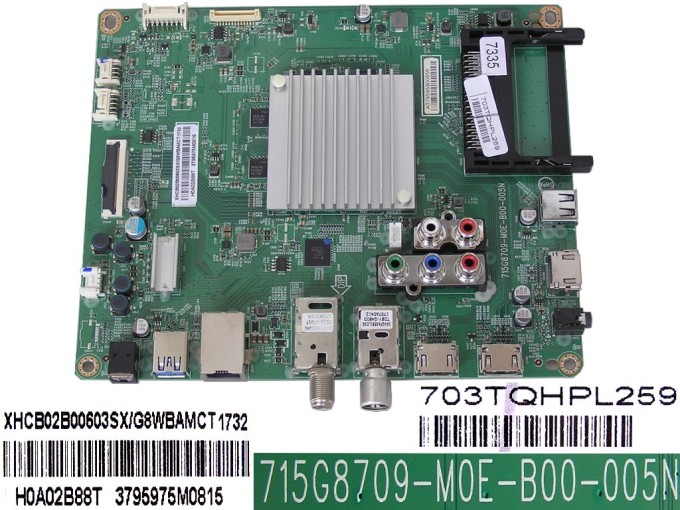 Základní deska LCD LED modulu Philips XHCB02B00603SX/G8WBAMCT - Main board 715G8709-M0E-B00-005N