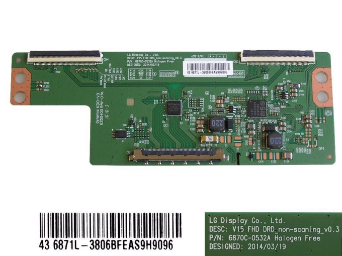 T-CON LCD modul 6870C-0532A / 6871L-3806B pro LED TV