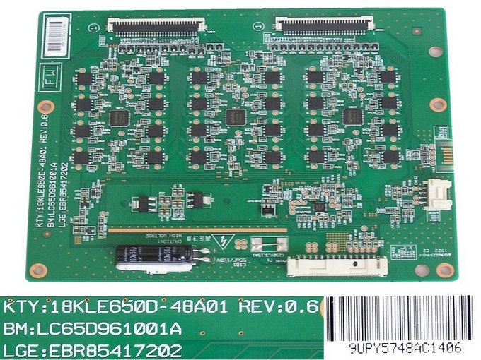 LED driver board pro LCD modul s aktivním HDR EBR85417202