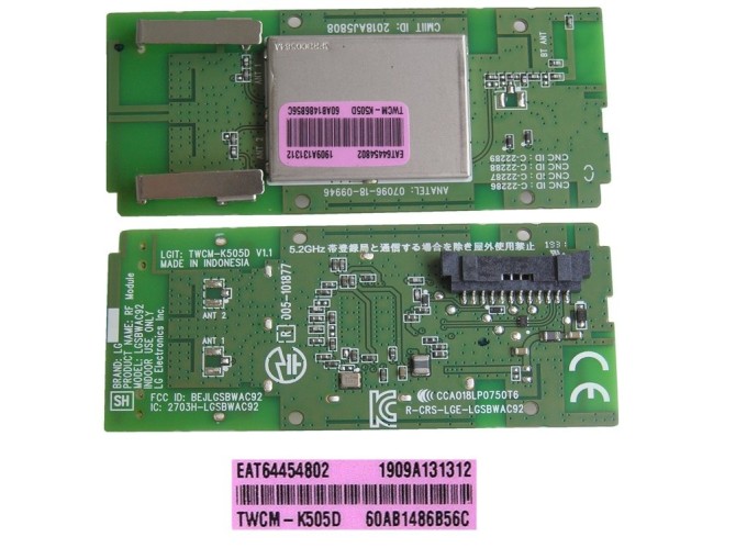 WiFi a Bluetooth modul pro LCD LED TV LG EAT64454802 / LGSBWAC92 / TWCM-K505D