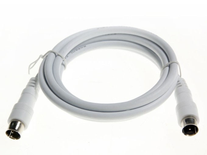 Anténní koaxiální kabel 1,5 m s rychlými F konektory