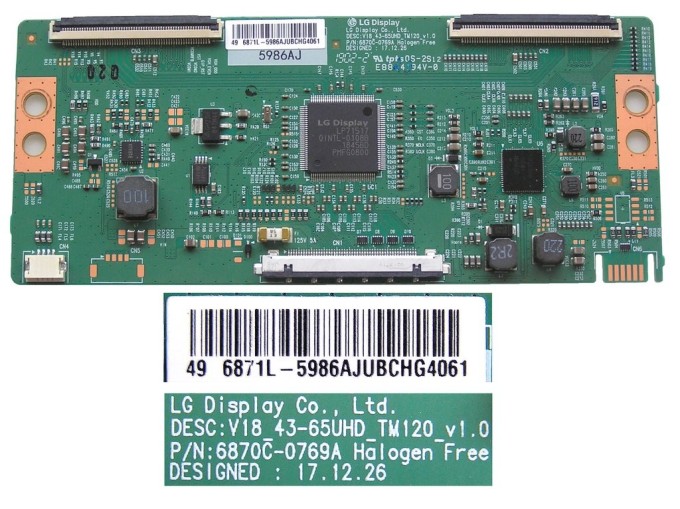 T-CON LCD modul 6870C-0769A / deska 6871L-5986A pro TV
