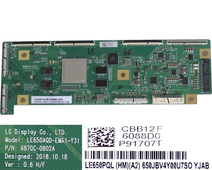 T-CON modul pro OLED TV LG 65" LE650AQD-EMA1-Y31 / 6870C-0802A