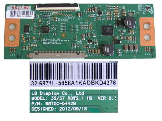 T-CON modul LCD 6870C-0442B / deska 6871L-5858A pro 32" LCD TV