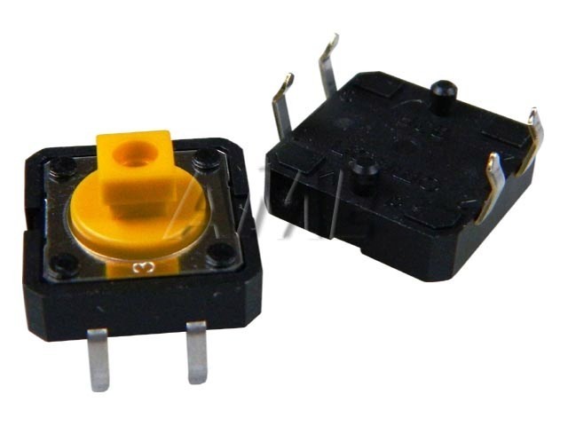 Mikrospínač do plošného spoje 12x12x7.3 mm bez hmatníku B3F-4055