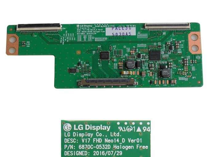 T-CON board V17FHD Neo14_D Ver01 pro LCD TV 43"