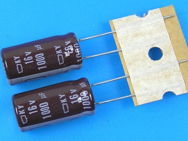 Elektrolytický kondenzátor 1000uF 16V 105°C low ESR Nippon KY
