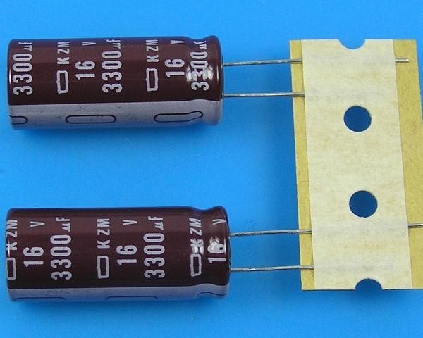 Elektrolytický kondenzátor 3300uF 16V 105°C Nippon KZM low ESR