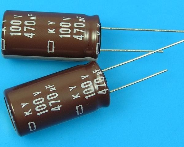 Elektrolytický kondenzátor 470uF 100V 105°C low ESR Nippon KY