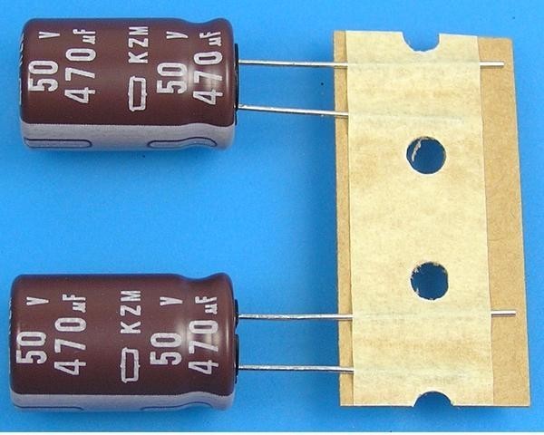 Elektrolytický kondenzátor 470uF 50V 105°C Nippon KZM low ESR