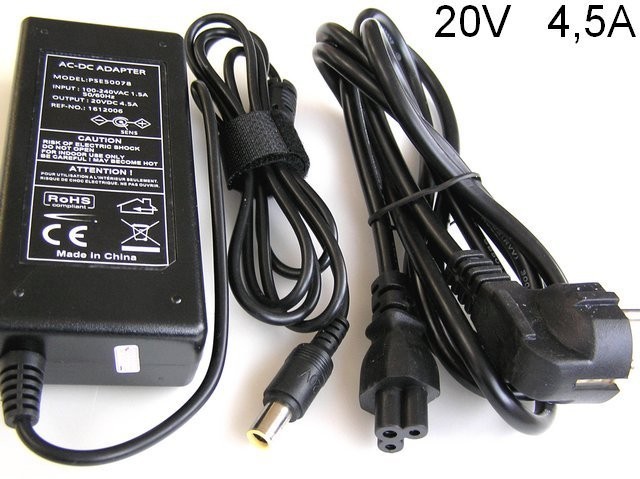 Napájecí adaptér pro notebook 20V 4.5A 90W IBM Lenovo PSE50078 EU