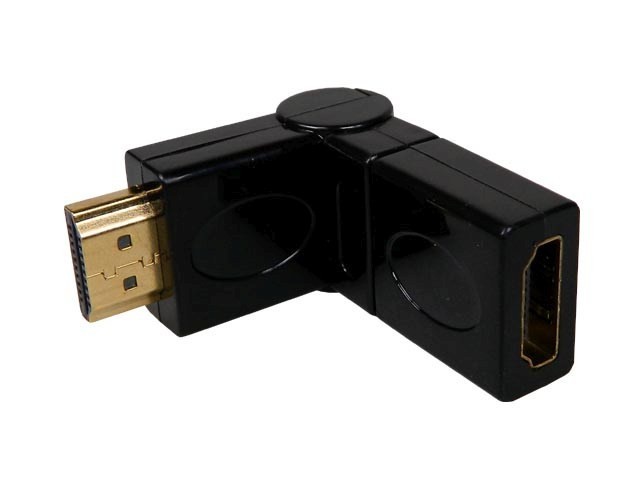 Rotační HDMI spojka konektoru 19 pin samec/samice HD35