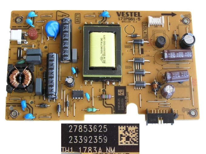 Napájecí zdrojová deska 17IPS61-5 pro LCD TV Vestel