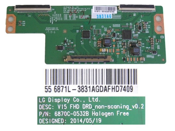 T-CON LCD modul 6870C-0532B / 6871L-3831A pro 55" LCD LED TV
