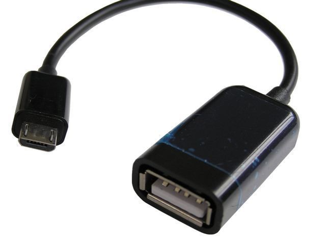 OTG adaptér USB typ A na micro USB typ B s kabelem 10 cm