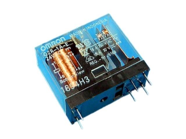 Elektromagnetické relé 24V DC 16A/250VAC G2R-1A-E