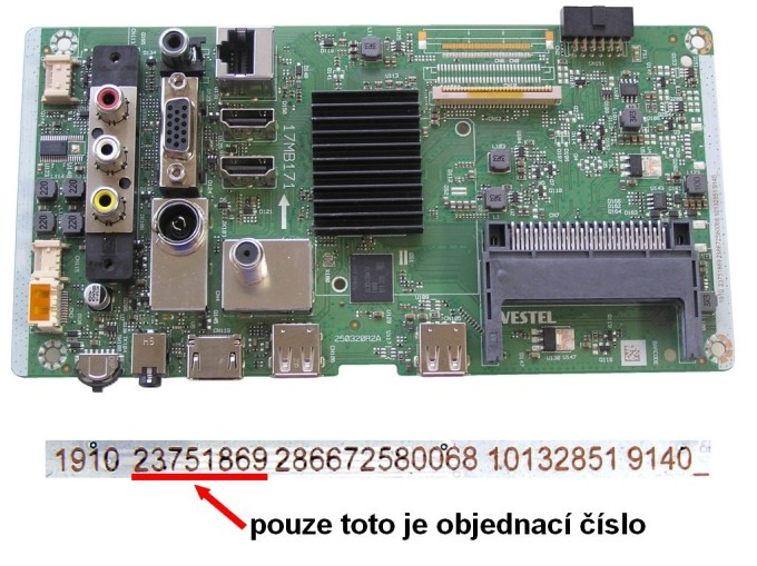 Základní deska LCD modulu 17MB171 pro LED TV 24"