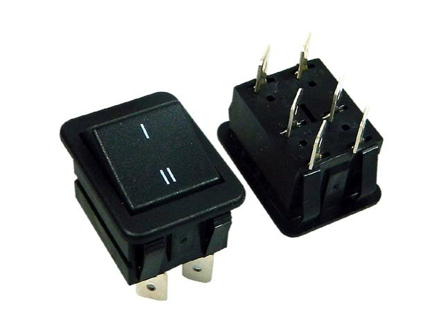 Kolébkový vypínač ARCOLECTRIC C1560ABAAI černý ON-ON 16A 250V
