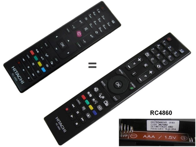 Dálkový ovladač RC4860 pro Vestel LCD TV Telefunken