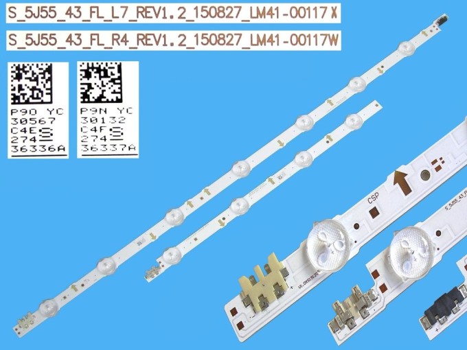 Sada LED podsvitu 888mm pro LCD TV Samsung 43" BN96-36336A a BN96-36337A