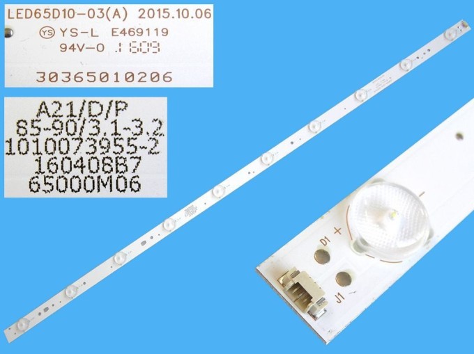 LED podsvětlení 720 mm s 10 LED diodami pro LCD panely