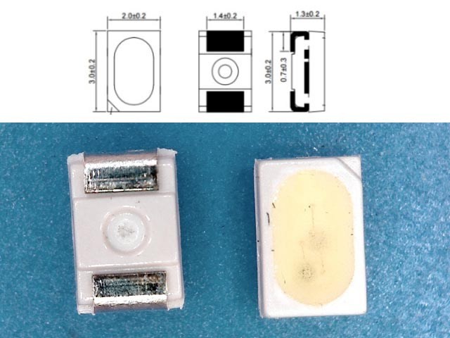 Samostatná LED dioda podsvícení 3020 3V UNI MSL-2995W
