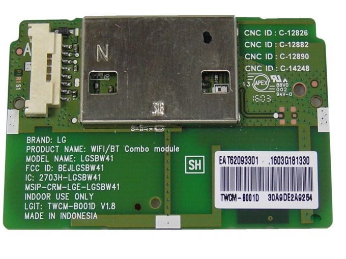 WiFi modul pro LCD LED TV LG EAT62093301 / LGSBW41 / TWCM-B001D