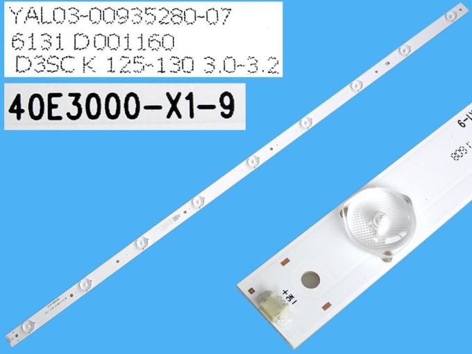 LED podsvícení 798 mm s 9 LED diodami pro LCD panel