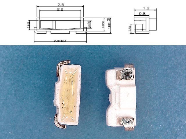 Samostatná LED dioda 2810 3V 215 MSL-510SW pro podsvícení