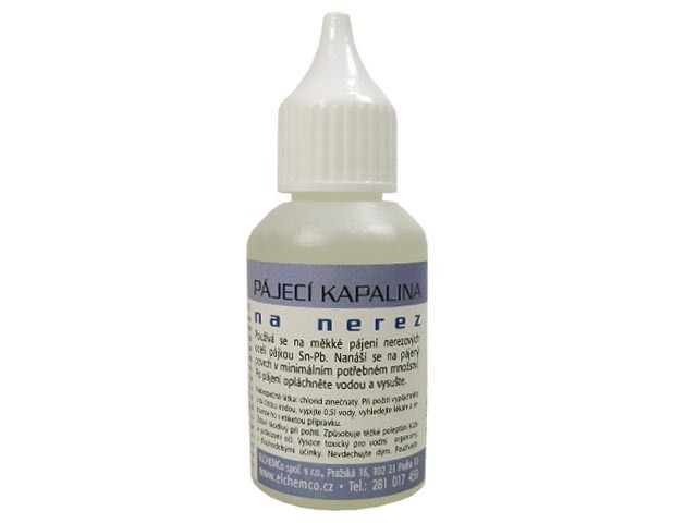 Kapalina pro měkké pájení nerezové a legované oceli 30 ml