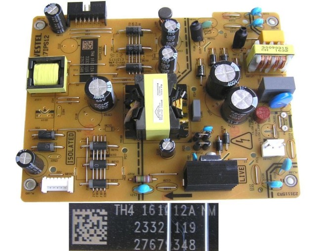 Napájecí zdroj LCD modulu 23321119 / 17IPS12 SMPS board
