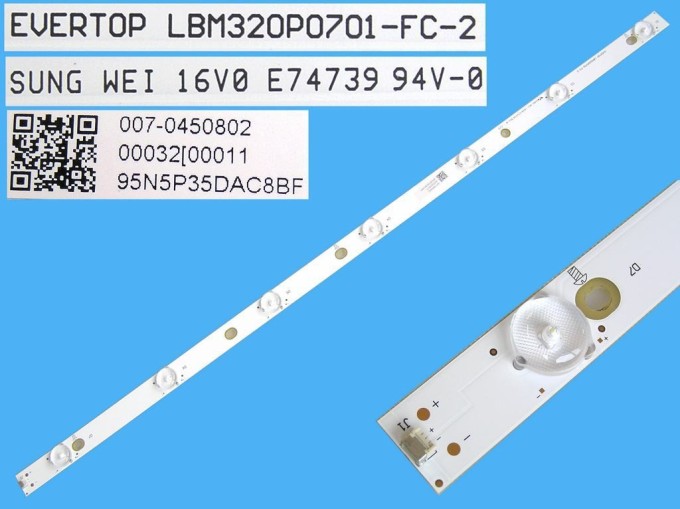 LED podsvětlení LCD panelu 615mm, 7LED D-LED typ LBM320P0701-FC-2