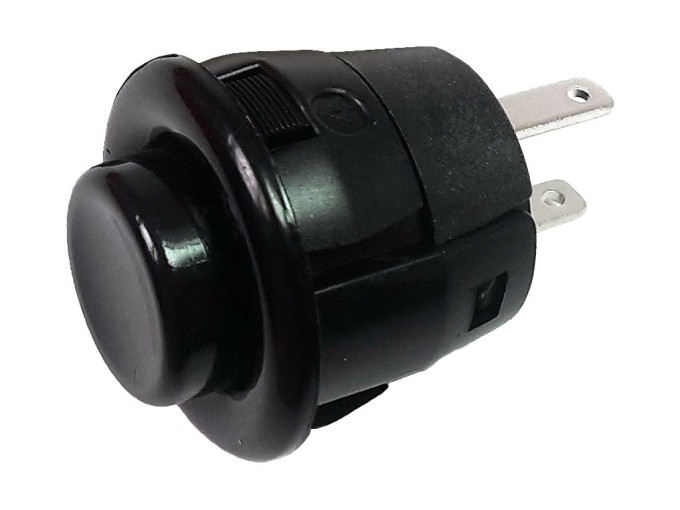 Kulaté tlačítko spínač MIYAMA DS412B černé ON