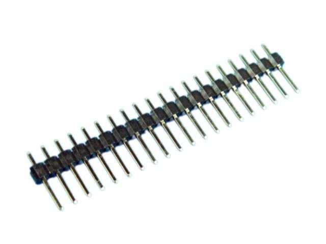 Kontaktní lišta 1 řada 20 pinů přímá 2.54mm THT