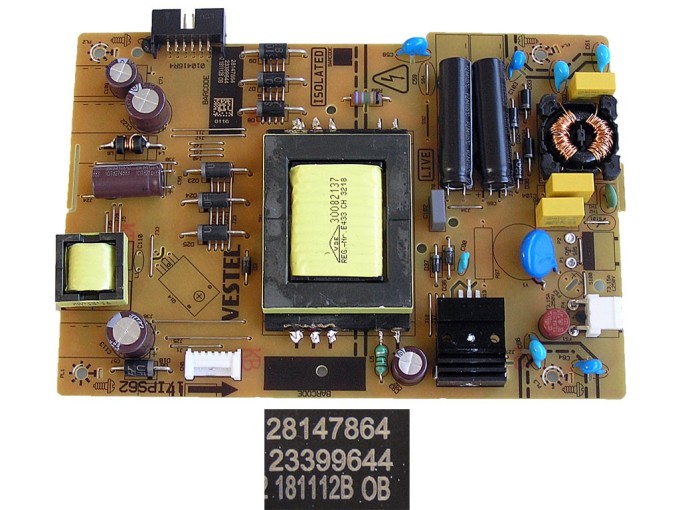 Napájecí zdrojová deska LCD LED 23399644 / 17IPS62 / SMPS power board