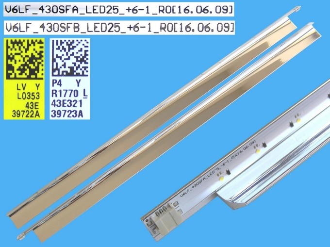 Sada LED podsvícení EDGE 890mm pro Samsung 43" LCD TV, 50 LED
