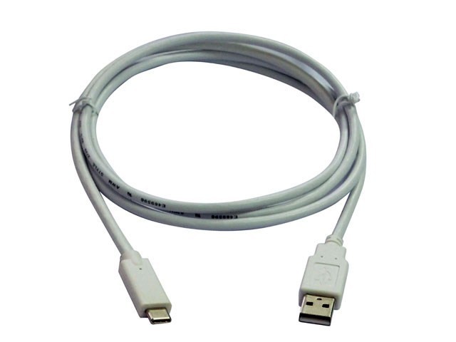 Propojovací kabel USB C 3.1 (M) na USB A 2.0 (M) 1m bílý