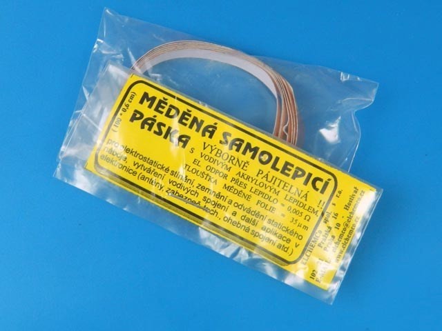 Měděná vodivá páska s akrylovým lepidlem 6mm