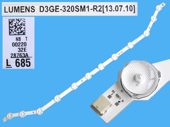 LED podsvícení 588 mm s 12 LED diodami pro LCD TV