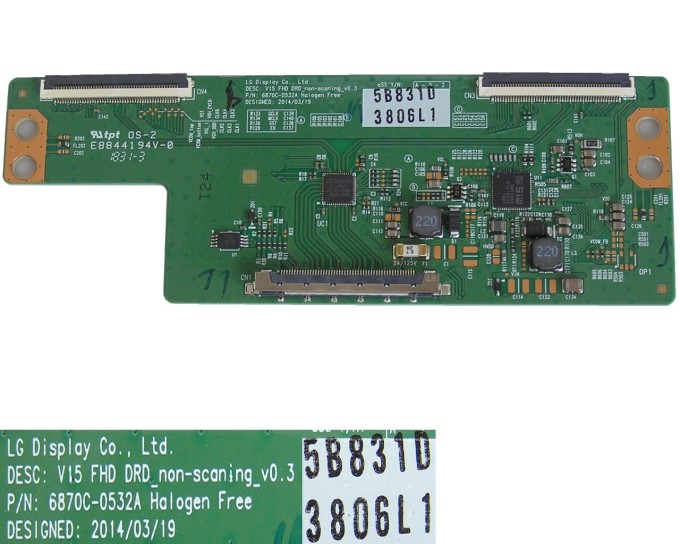 T-CON modul LCD 6870C-0532A / 6871L-3806L pro 43" LCD TV