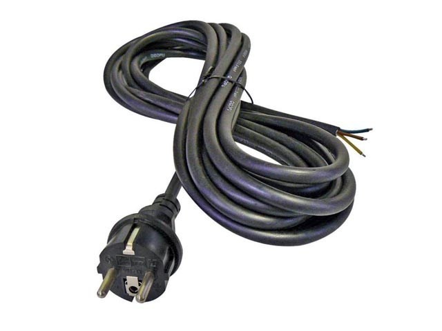 Napájecí gumový kabel Flexo 3x2,5 mm², 3 m černý