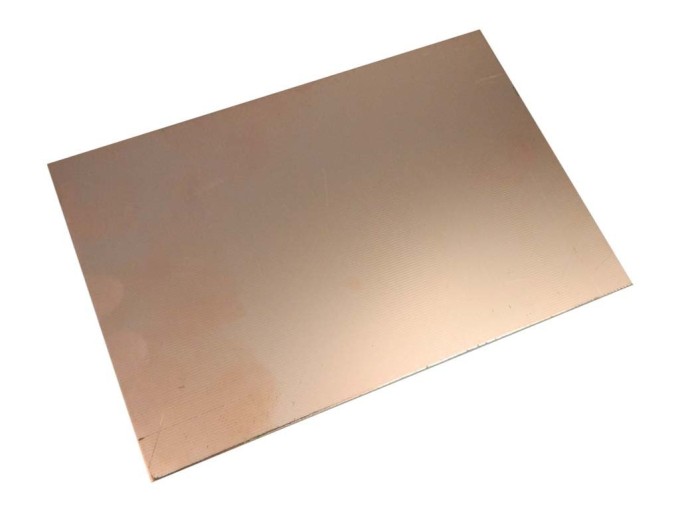 Dvouvrstvý laminátový polotovar plošného spoje 100x150x1,5 mm