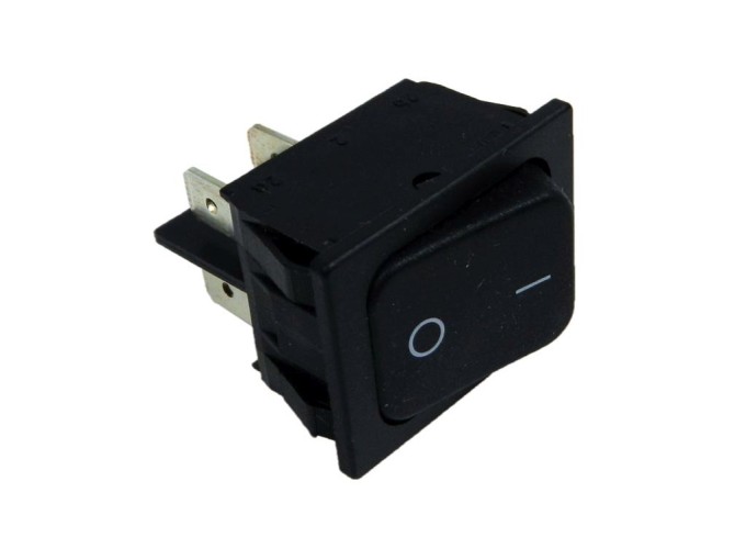 Kolébkový vypínač 1832.3602 černý OFF-ON 20A 250V