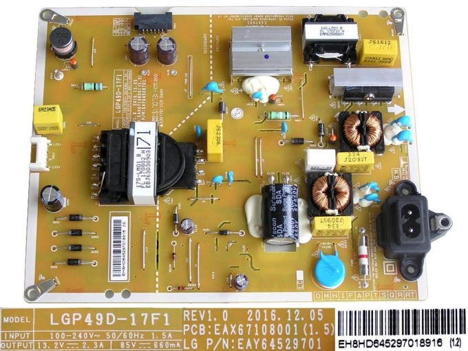 Napájecí zdrojový modul LCD EAY64529701 pro TV LG 43"-50"