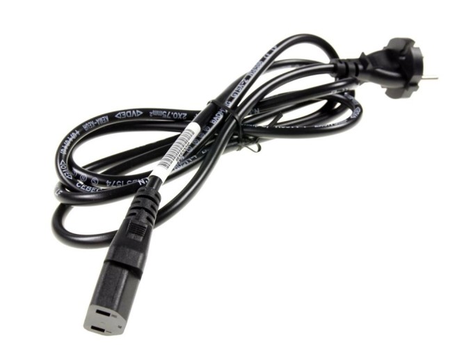 Napájecí síťový kabel 1,5 m dvoupinový pro TV a další zařízení