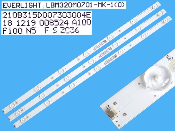 Sada LED podsvícení pro LCD panel Philips 32" 3 pásky 615 mm