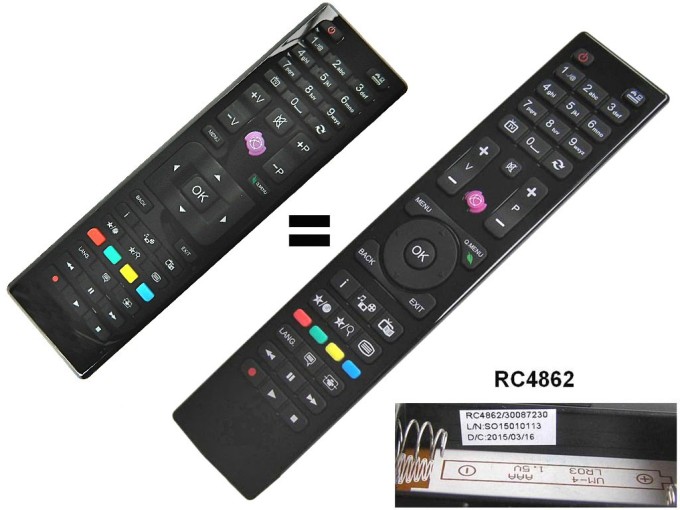 Dálkový ovladač RC4875 pro TELEFUNKEN LCD TV náhradní za RC4862