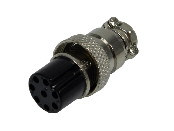 Mikrofonní DIN konektor samice 8 pinů na kabel MIC328